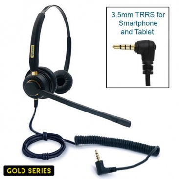 TelPro Gold 3200-B Stereo 3.5mm Headset